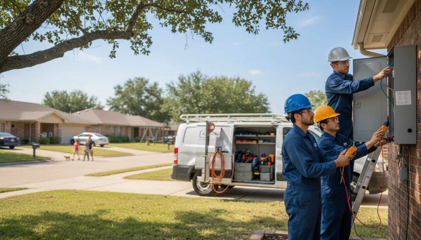 Certified electrician providing emergency electrical services in Reinbeck, IA